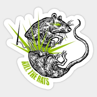 KILL THE RATS Sticker